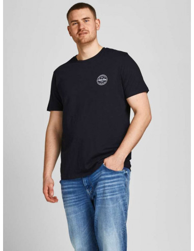 Camiseta Logo Jack&Jones Plus Hombre 12205286 JJESHARK TEE SS CREW NECK NOOS PS