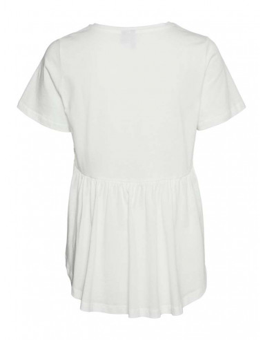 Camiseta Vero Moda Mujer 10270002 VMTELLA O-NECK HIGH LOW T-SHIRT JRS STQ