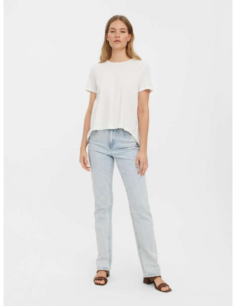 Camiseta Vero Moda Mujer 10270002 VMTELLA O-NECK HIGH LOW T-SHIRT JRS STQ 2
