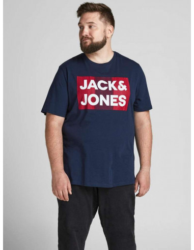 Camiseta Hombre Jack & Jones Plus 12158505 JJCORP LOGO TEE SS O-NECK NOOS PLS