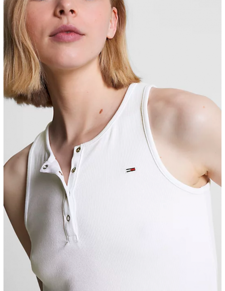 Camiseta Sin Mangas Tommy Jeans DW0DW16106 YBR TJW ESSENTIAL BUTTON RIB TANK