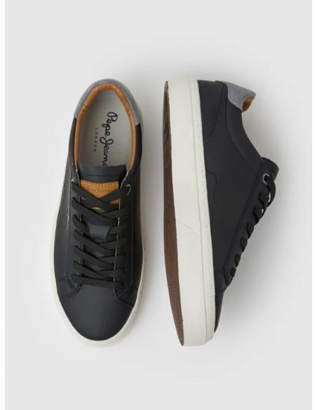 Zapatilla deportiva piel Yogi Original PMS30930 999 Pepe Jeans