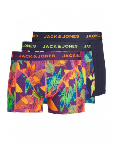 Pack Tres Boxer Hombre Jack & Jones 12240240 JACFALL LEAVES TRUNKS 3 PACK