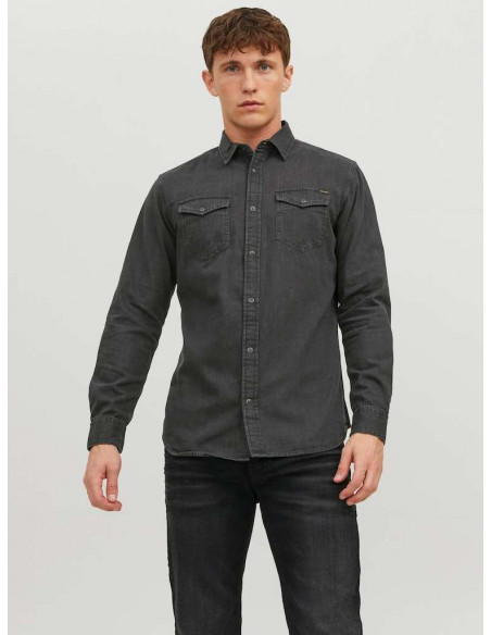 Camisa Denim Hombre Jack & Jones 12138115 JJESHERIDAN SHIRT L/S NOOS