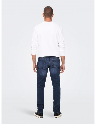 Jeans Slim Fit Hombre Only & Sons 22023030 ONSLOOM SLIM DARK BLUE 3030 JEANS NOOS