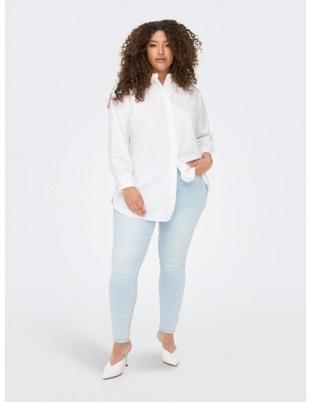 Camisa Básica Only Carmakoma 15282838 CARNORA NEW L/S SHIRT WVN NOOS