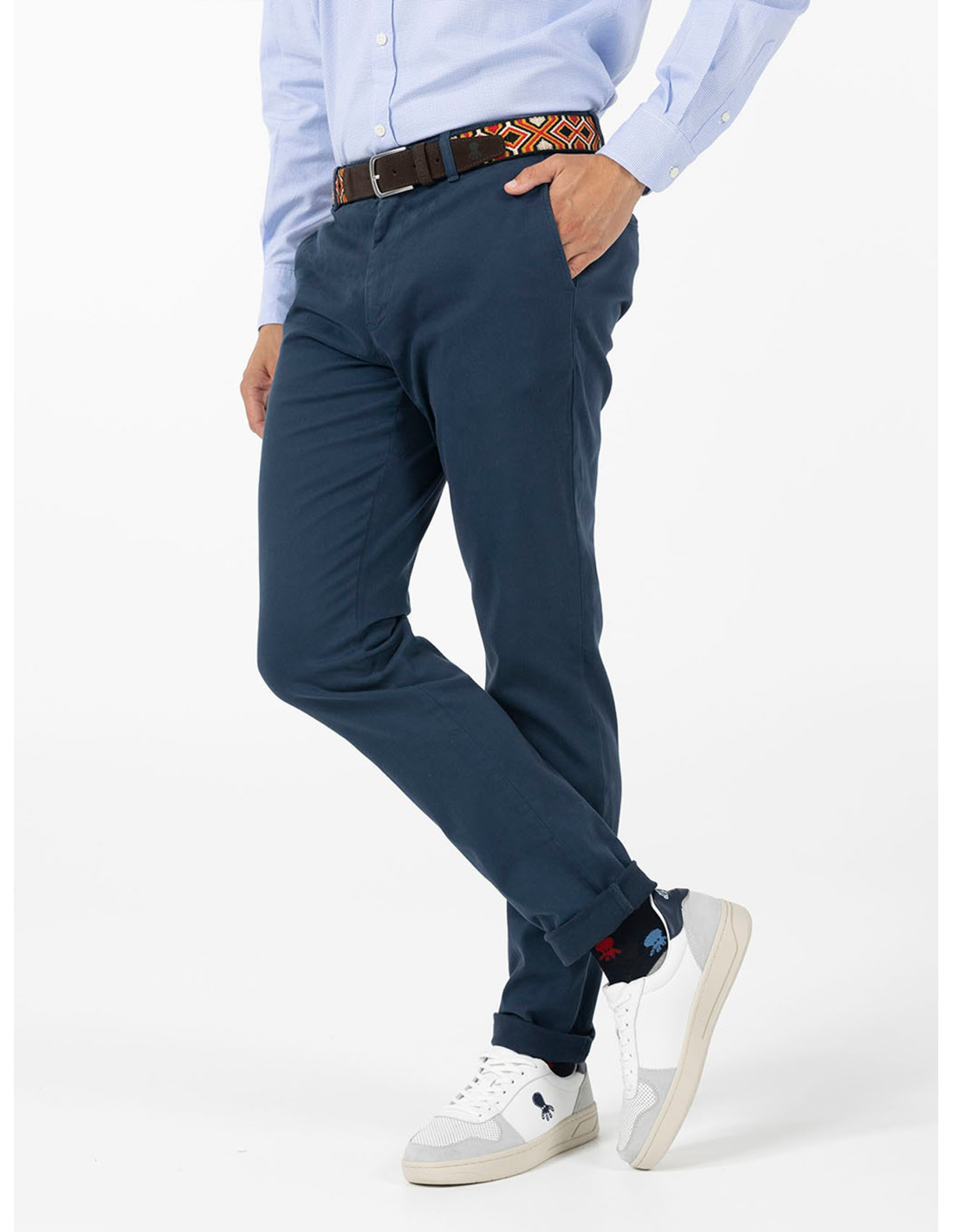 Pantalon chino slim best sale