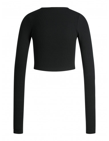 Camiseta Básica Canalé Ajustado Mujer JJXX 12200402 JXFELINE STR LS RIB TEE JRS NOOS