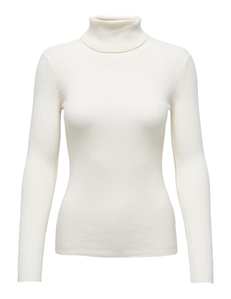 Jersey de manga larga para mujer, cuello alto, para invierno, de punto, de  punto, Blanco, XXXL: : Moda