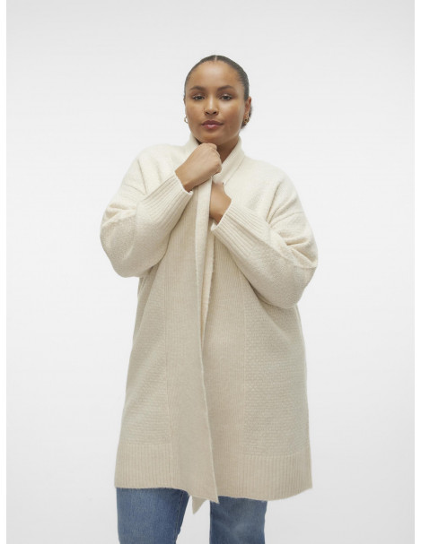 Chaqueta Larga Punto Vero Moda Curve 10297283 VMCHEIDI LS SHAWLNK OPEN CARDIGAN GA BO 2