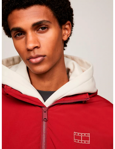 Cazadora Bomber Acolchada Hombre Tommy Jeans DM0DM18349 XMO TJM TONAL FLAG JACKET