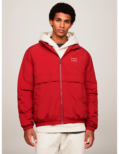 Cazadora Bomber Acolchada Hombre Tommy Jeans DM0DM18349 XMO TJM TONAL FLAG JACKET