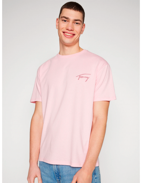 Camiseta Corte Clásico Tommy Jeans DM0DM17994 THA TJM REG SIGNATURE TEE EXT