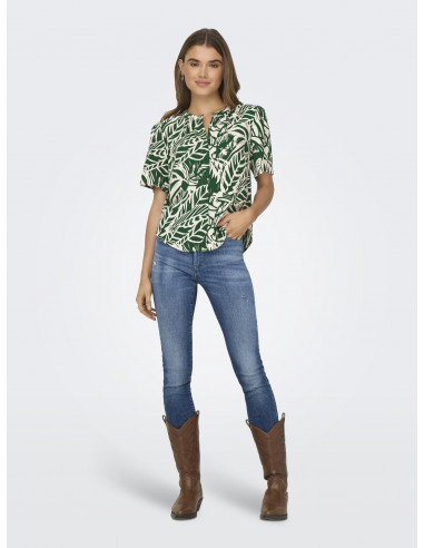 BLUSA ESTAMPADA JDY 15312454 JDYNILE LIFE 2/4 SHIRT WVN