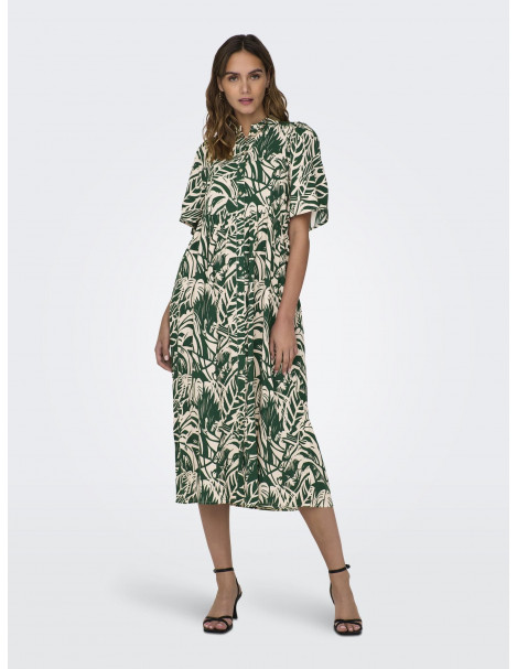 VESTIDO ESTAMPADO JDY 15312452 JDYNILE LIFE 2/4 MIDI SHIRT DRESS WVN
