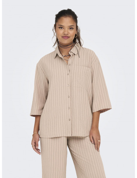 CAMISA RAYA DIPLOMÁTICA JDY 15317636 JDYDIVYA LIFE 3/4 STRIPED SHIRT WVN 2