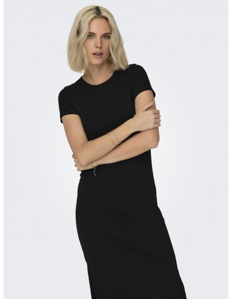 VESTIDO BÁSICO JDY 15321069 JDYAVA S/S O-NECK DRESS JRS ATK