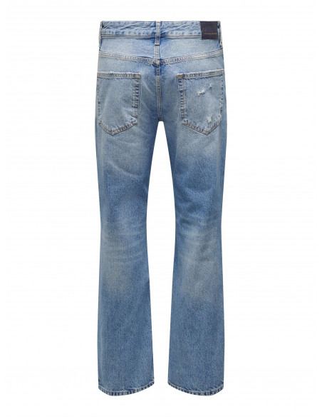 JEANS CON ROTOS ONLY&SONS 22024067 ONSEDGE LOOSE LIGHT BLUE 4067 JEANS NOOS