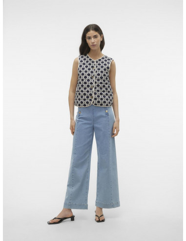 CHALECO CORTO VERO MODA 10308397 VMKATE KIRSA WAISTCOAT 2-WAY WVN BTQ