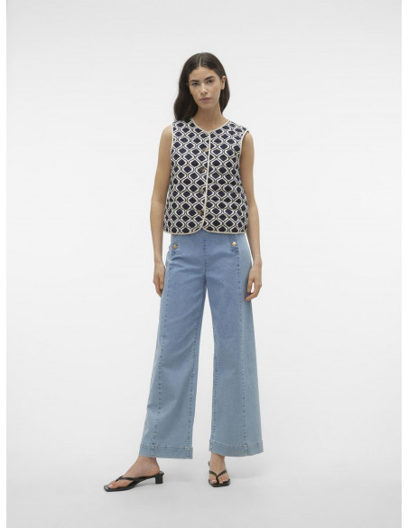 CHALECO CORTO VERO MODA 10308397 VMKATE KIRSA WAISTCOAT 2-WAY WVN BTQ