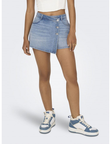 FALDA PANTALÓN DENIM ONLY 15256608 ONLLESLY REG LB DNM SKORT BJ NOOS