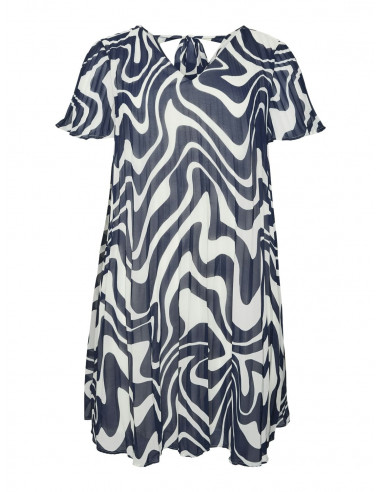 VESTIDO PLISADO VERO MODA CURVE 10311699 VMCKATE S/S ABK DRESS WVN BTQ CUR