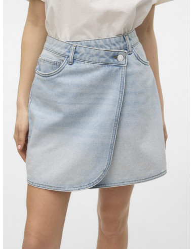 FALDA DENIM CRUZADA VERO MODA 10307663 VMBETTY MR SHORT WRAP DENIM SKIRT GU3207