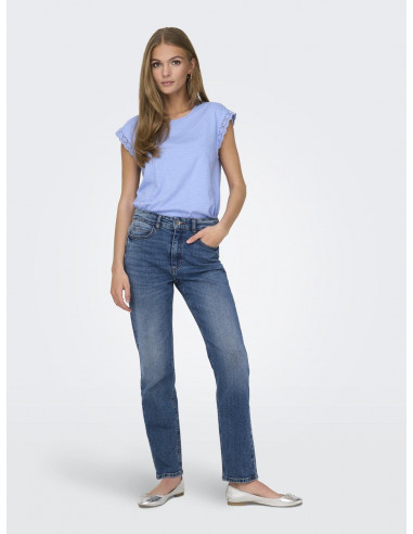 CAMISETA MANGA CROCHET JDY 15318217 JDYSALVA LIFE S/L CROCHET TOP JRS