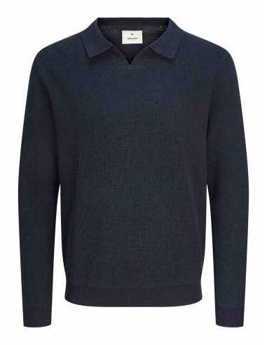 Jersey Punto Estructura Jack&Jones 12262553 JPRBLABANI KNIT SPLIT NECK LS