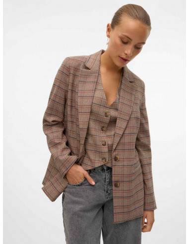 Blazer Cuadros Vero Moda 10312851 VMELLIE LS LOOSE CHECK BLAZER