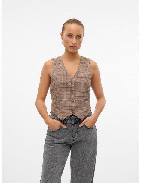 Chaleco Sastre Cuadros Vero Moda 10313207 VMELLIE SL CHECK VEST