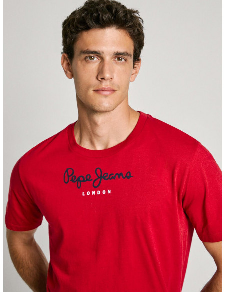 Camiseta Básica Logo Pepe Jeans PM508208 EGGO N