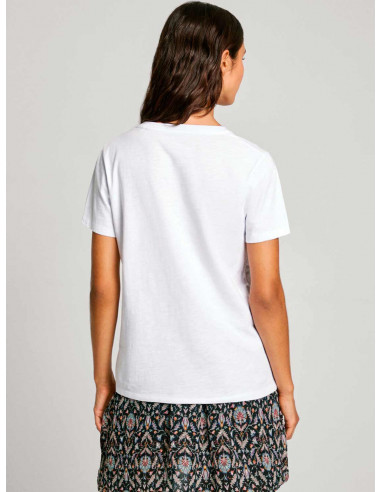 Camiseta Logo Estampado Pepe Jeans PL505964 GLORIA