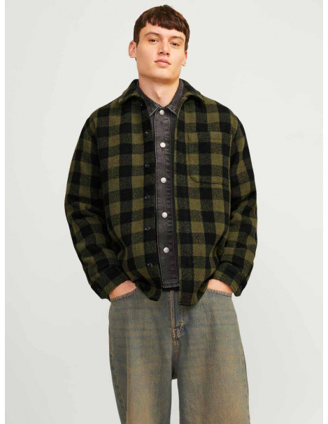 Sobrecamisa Franela Cuadros  12260356 Jack&Jones JJZAC HEAVY BRUSHED OVERSHIRT LS