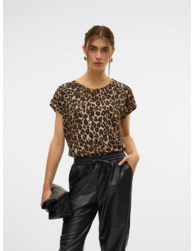 Camiseta Animal Print Vero Moda 10329439 VMAVA AOP SS TOP JRS NOOS