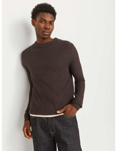 Jersey Punto Combinado Jack&Jones 12258569 JJROY KNIT CREW NECK