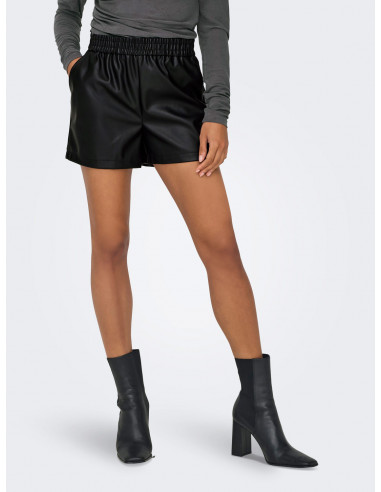 Short Efecto Piel JDY 15328310 JDYALAIA MW FAUX LEATHER SHORTS PNT DIA