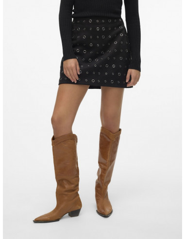 FALDA MINI VEROMODA 10313908 VMMALUA MW SHORT FAUX SUEDE SKIRT
