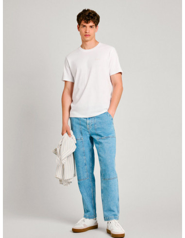 Camiseta Básica Logo Pepe Jeans PM509206 CONNOR
