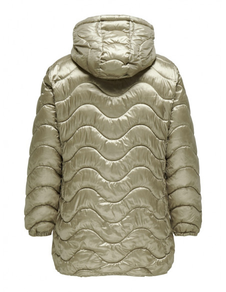 CHAQUETA ACOLCHADA ONLY CARMAKOMA 15323081 CARVEGA WAVE QUILTED COAT OTW