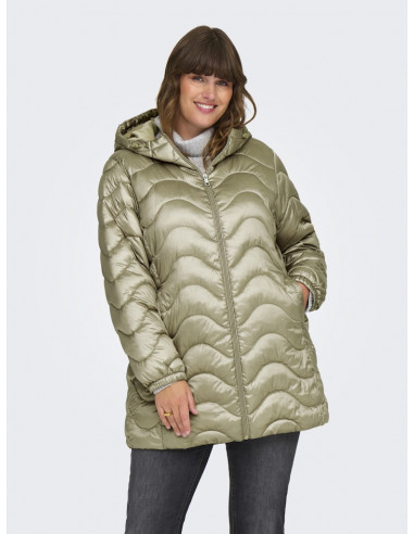CHAQUETA ACOLCHADA ONLY CARMAKOMA 15323081 CARVEGA WAVE QUILTED COAT OTW