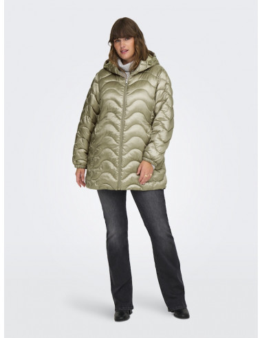 CHAQUETA ACOLCHADA ONLY CARMAKOMA 15323081 CARVEGA WAVE QUILTED COAT OTW