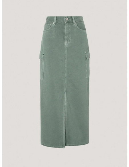 Falda Midi Cargo Pepe Jeans PL901143 MAXI SKIRT HW CLR