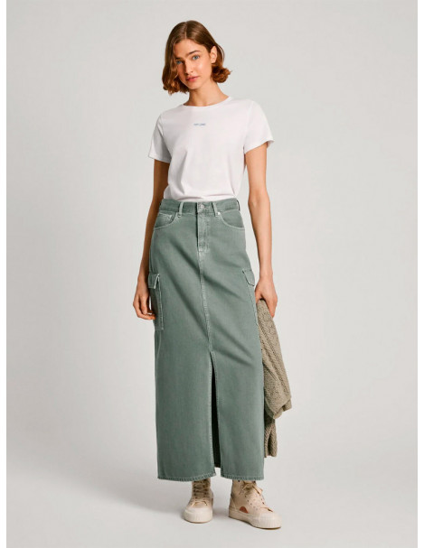 Falda Midi Cargo Pepe Jeans PL901143 MAXI SKIRT HW CLR 2
