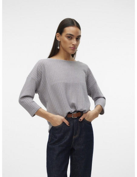 Jersey Punto Canale Vero Moda 10317848 VMBRITT 3/4 TOP GA JRS BOO
