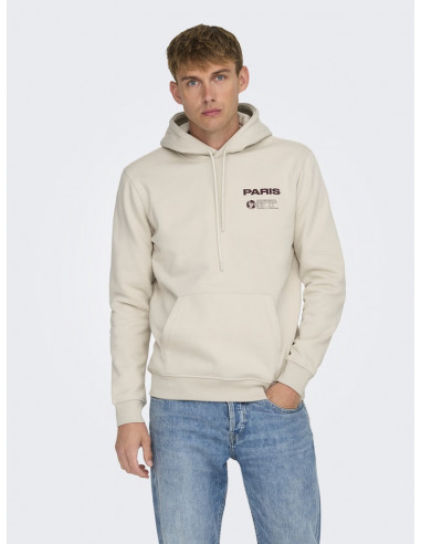 Sudadera Capucha Ajustable 22032073 ONSBERNIE REG HOODIE SWEAT