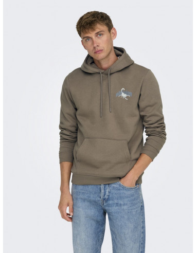 Sudadera Capucha Ajustable 22032073 ONSBERNIE REG HOODIE SWEAT