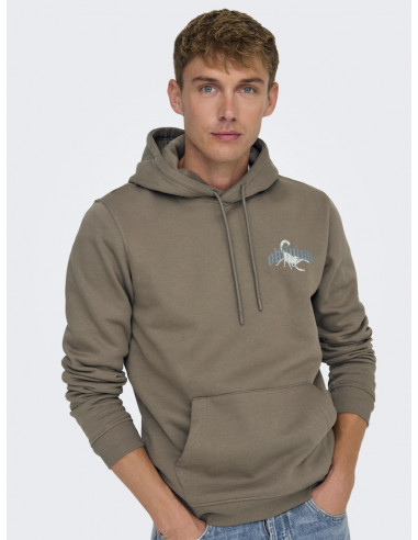Sudadera Capucha Ajustable 22032073 ONSBERNIE REG HOODIE SWEAT