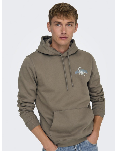 Sudadera Capucha Ajustable 22032073 ONSBERNIE REG HOODIE SWEAT