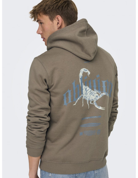 Sudadera Capucha Ajustable 22032073 ONSBERNIE REG HOODIE SWEAT